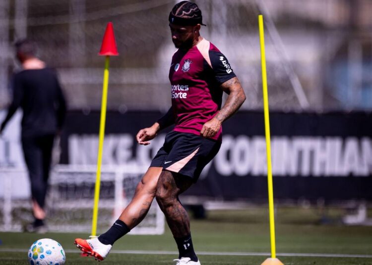 Treinamento do Corinthians antes do jogo