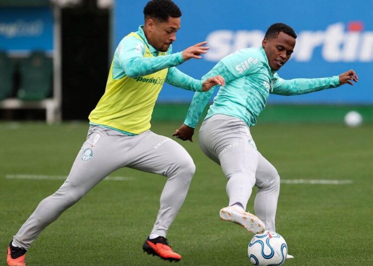 Treino do Palmeiras na Academia de Futebol