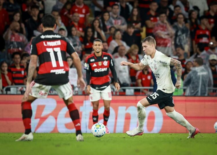 Corinthians em campo durante o Campeonato Brasileiro