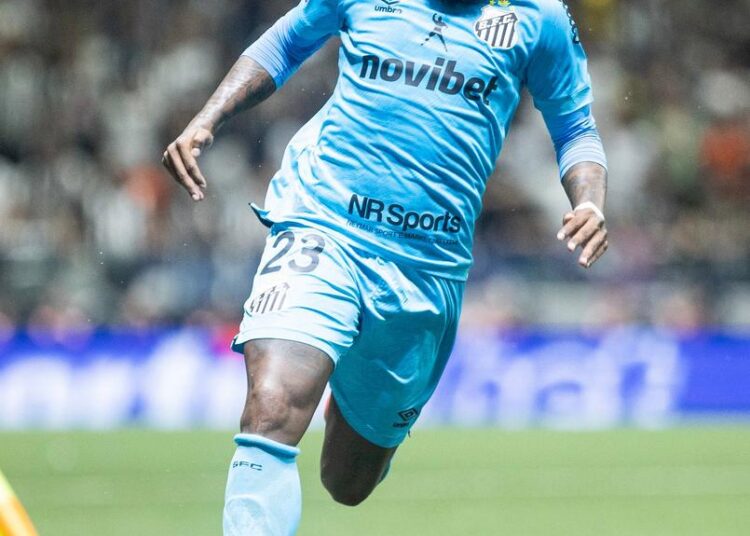 Rodinei do Santos em ação durante o jogo