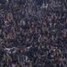 Torcedores do Corinthians protestando