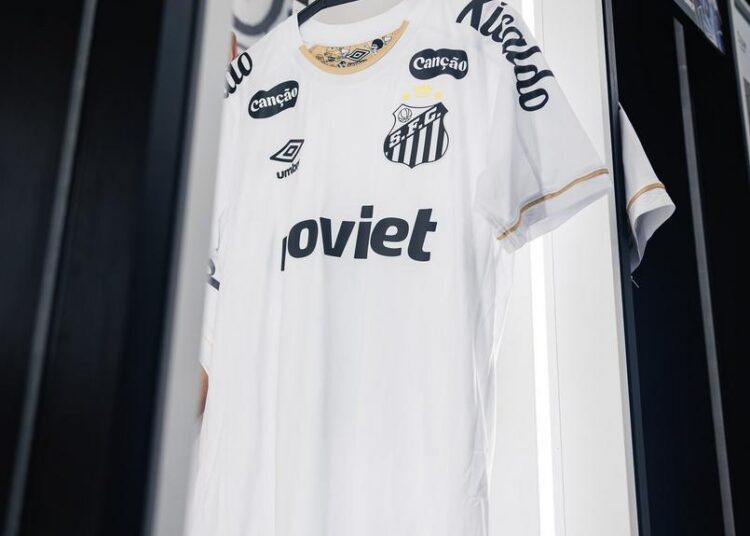 Logotipo do Santos e Adidas juntos