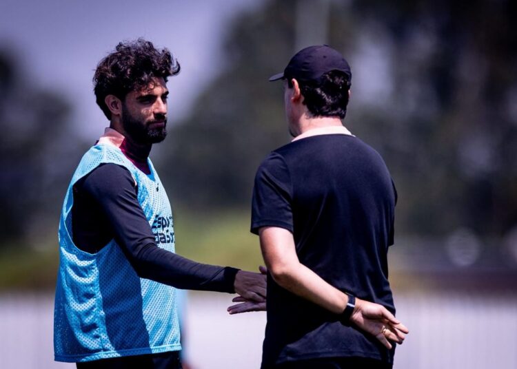 Yuri Alberto em treino pelo Corinthians