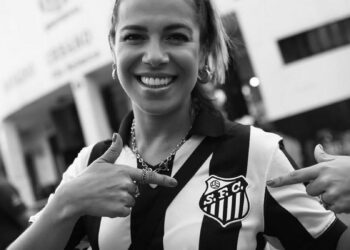 Natália Potira torcedora do Santos