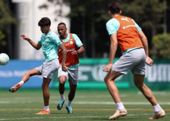 Palmeiras treina na Academia de Futebol