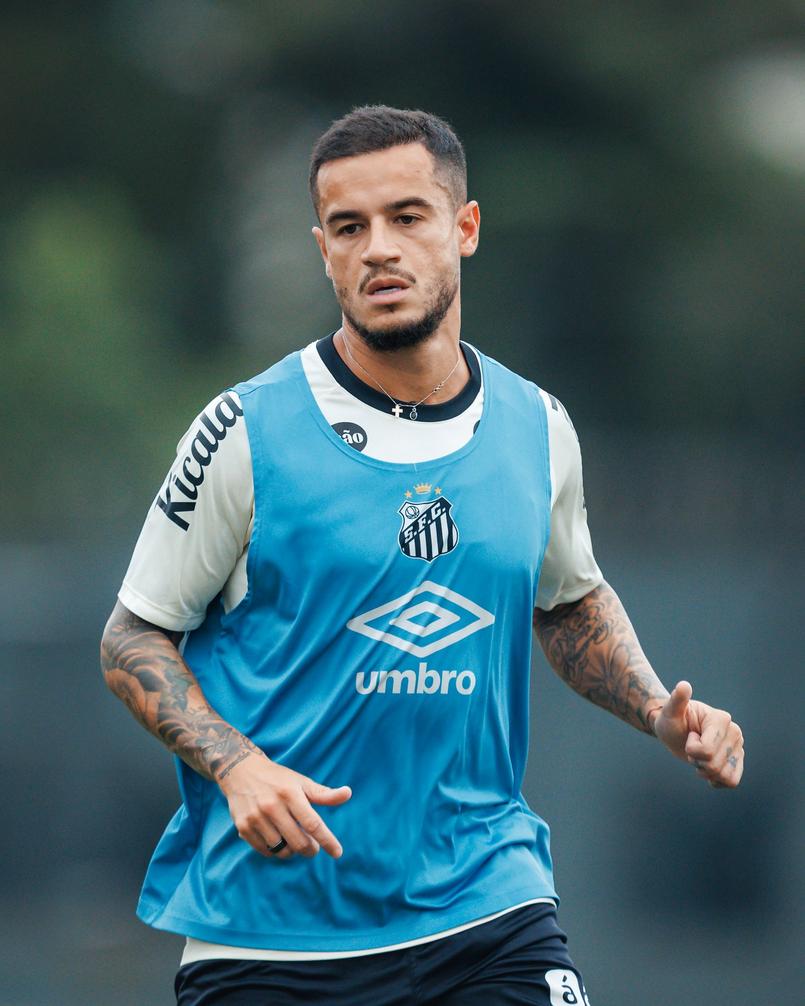Philippe Coutinho em treinamento
