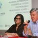 Secretário de Saúde Lair Zambon na abertura da capacitação com público de profissionais da saúde