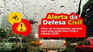 Hortolândia entra em atenção por risco de tempestades
