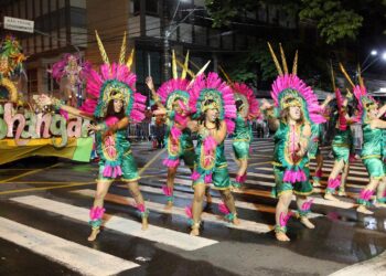 Último desfile de escolas de samba em Campinas na Avenida Francisco Glicério
