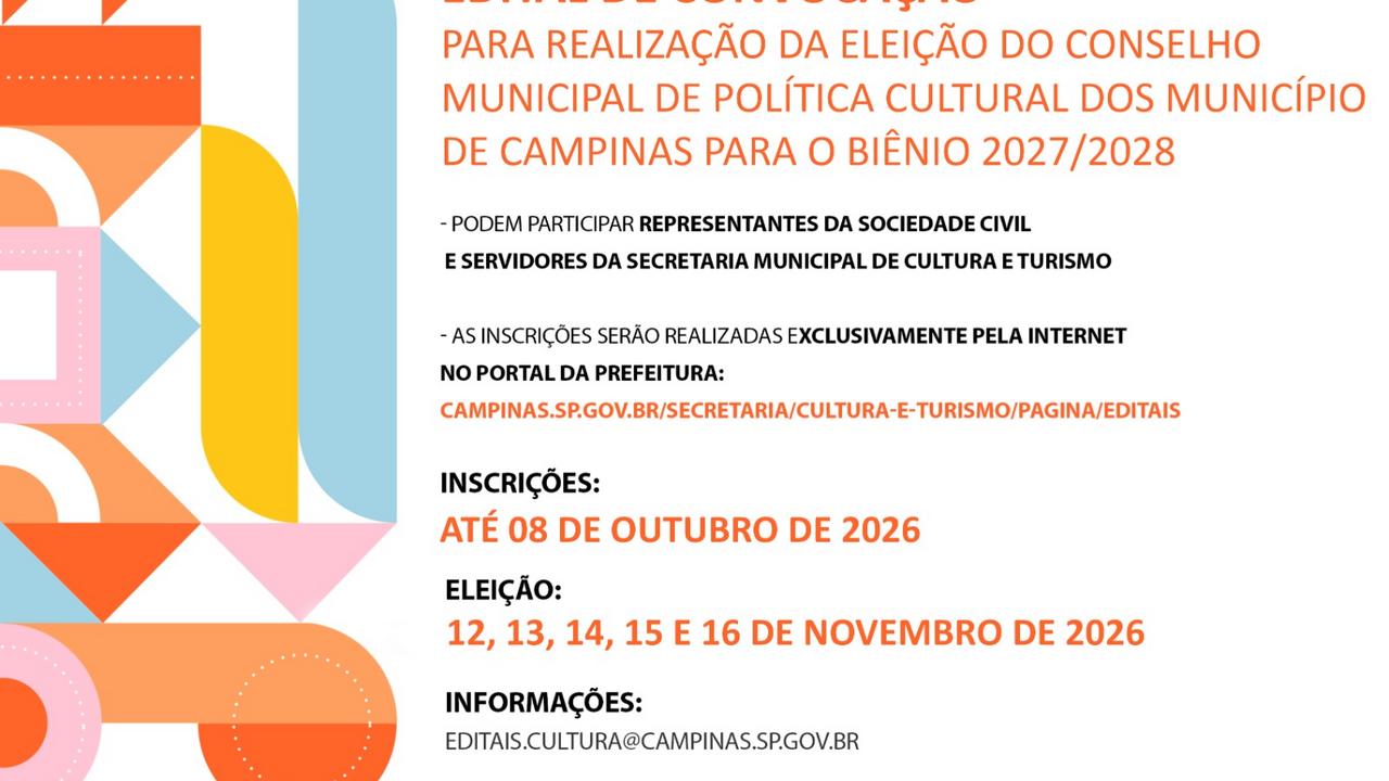 Plantões para esclarecer dúvidas sobre inscrição e participação na eleição do Conselho Municipal de Política Cultural
