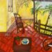 Pintura, cerâmica artística e fotografia representando história e cultura local