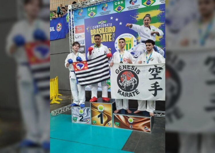 Karatê de Hortolândia conquista medalha de ouro em etapa do campeonato nacional da modalidade em Goiânia