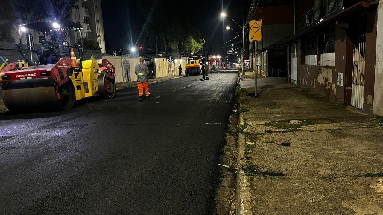 Prefeitura de Hortolândia concluiu a recuperação do asfalto em mais um trecho da rua Antônio Fernandes Leite, no Jd. Rosolém