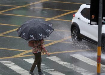 Previsão até sábado é de tempo chuvoso com possibilidade de pancadas moderadas a fortes