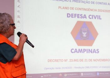 Defesa Civil de Campinas convida a Audiência Pública para discutir a Operação Chuvas de Verão e Enfrentamento aos Efeitos do El Niño 2026/2027, nesta segunda-feira, 5 de outubro, a partir das 9h