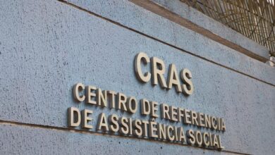 Prédio do Cras Nelson Mandela fechado aguardando secagem das salas