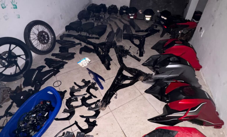 Desmanche de motos em Hortolândia é alvo da ROCAM