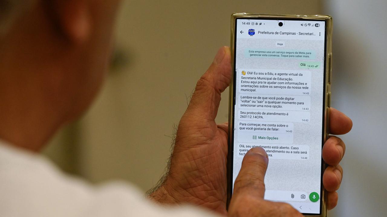 Plataforma de atendimento pelo WhatsApp da Secretaria da Educação