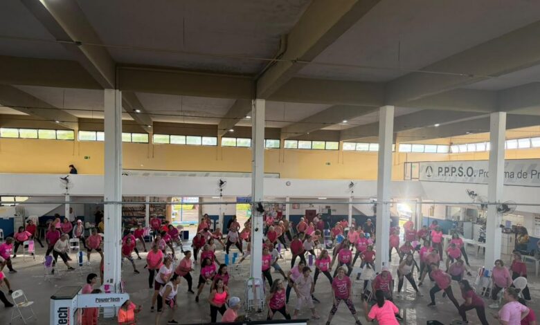 Cerca de 150 alunas em atividade da Secretaria Municipal de Esporte e Lazer participam da ação Climatério em Movimento