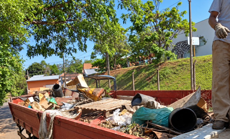 Manutenção e limpeza no bairro dos Amarais beneficiam a implantação da agrofloresta