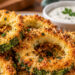 Anéis de abobrinha com parmesão