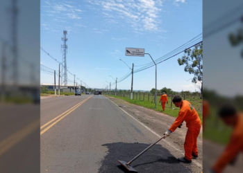 Av. Carlos Roberto Prataviera recebe etapa da Operação Tapa-Buraco