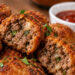 Bolinho de carne moída crocante