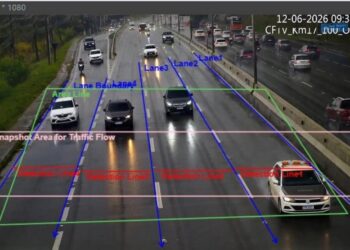 Câmeras de vigilância em rodovia