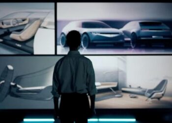 Hyundai: logo da marca em fundo claro