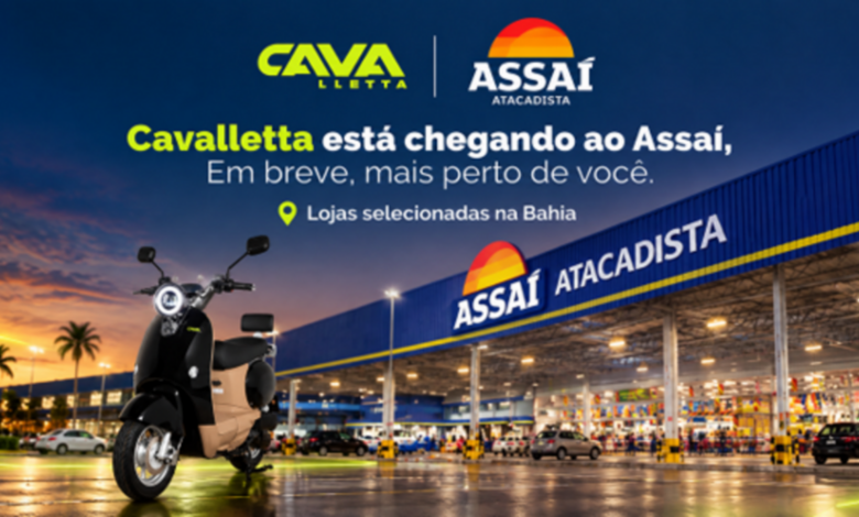 Modelos C12 e C15 da Cavalletta expostos no Assaí