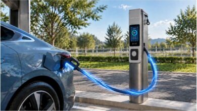 Centro de energia Omoda e Jaecoo na mostra