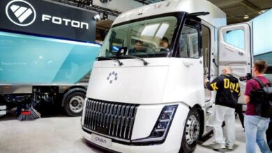 Caminhão Foton Galaxus 9 em evento IAA Transportation