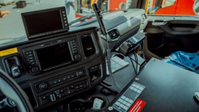 Caminhões autônomos em operação