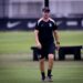 Jogadores do Corinthians em treinamento
