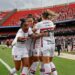 Jogadoras comemorando título do São Paulo