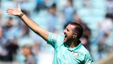 Jogadores do Palmeiras em campo