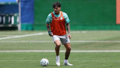 Gustavo Gómez durante coletiva