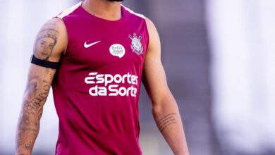 Raniele durante partida do Corinthians