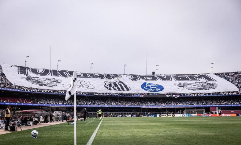 Time do Santos negociando com o São Paulo