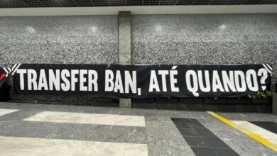 Protesto da torcida do Corinthians