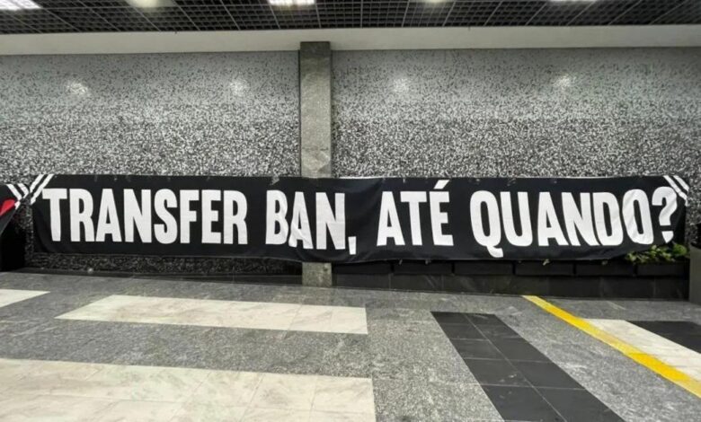 Protesto da torcida do Corinthians