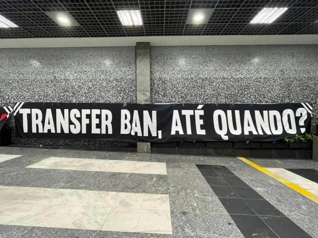 Protesto da torcida do Corinthians