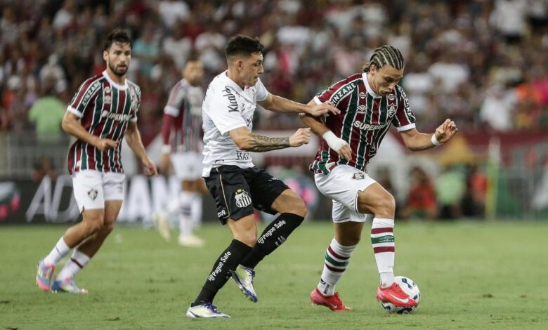 Jogo entre Fluminense e Santos