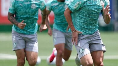 Treino do Palmeiras antes da semifinal