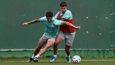 Treino do Palmeiras na Academia de Futebol