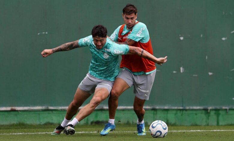 Treino do Palmeiras na Academia de Futebol