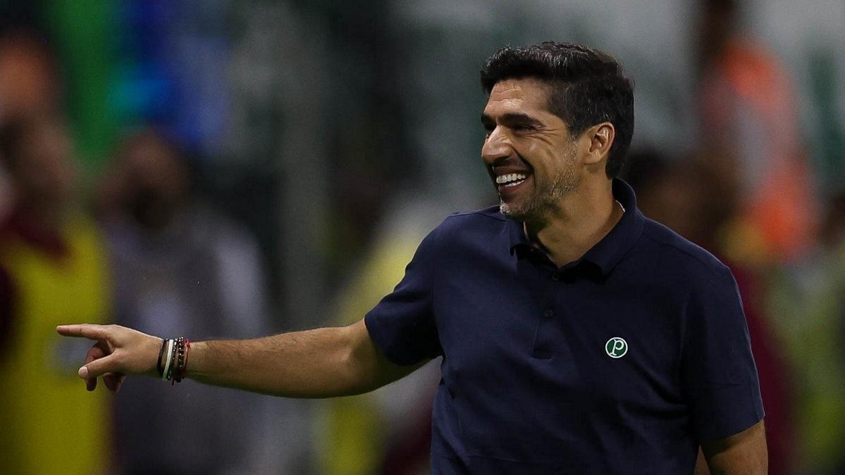 Palmeiras no jogo da semifinal da Libertadores
