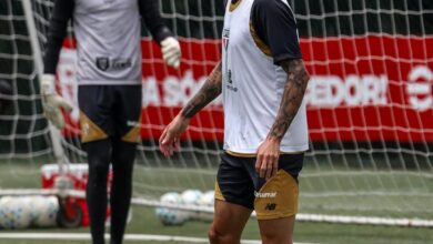 Treinos do São Paulo antes do jogo contra Mirassol