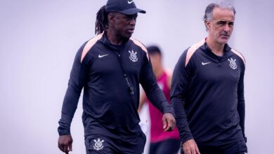 Jogadores do Corinthians em campo