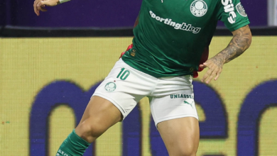 Jogador Paulinho do Palmeiras durante partida